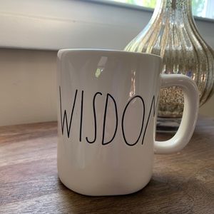 Rae Dunn “WISDOM” mug
